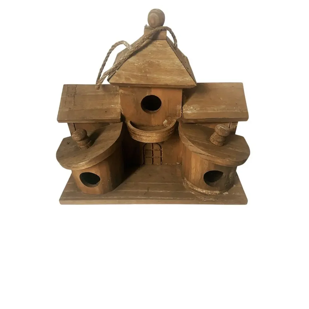 Wooden Multi-Family Birdhouse 10